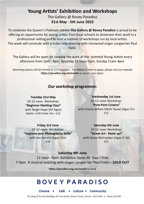 Young Artists Exhibition & Workshops image 1