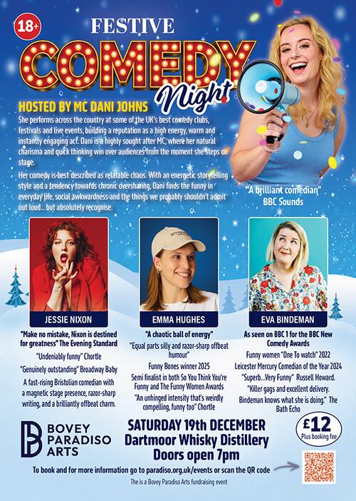FESTIVE COMEDY NIGHT IS COMING TO DARTMOOR WHISKY DISTILLERY! image 1