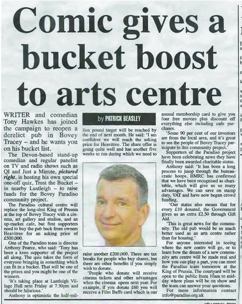 More press coverage of Bovey Paradiso image 1