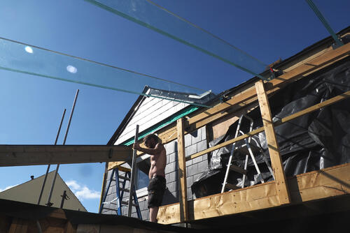 Glass Roof in place! image 2
