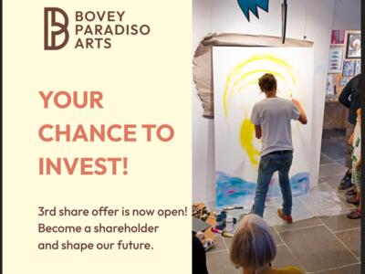 A NEW OPPORTUNITY TO BECOME PART OF THE BOVEY PARADISO ARTS COMMUNITY