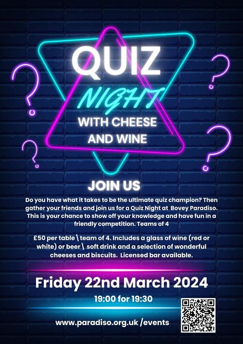 Quiz Night with Cheese and Wine! image 1